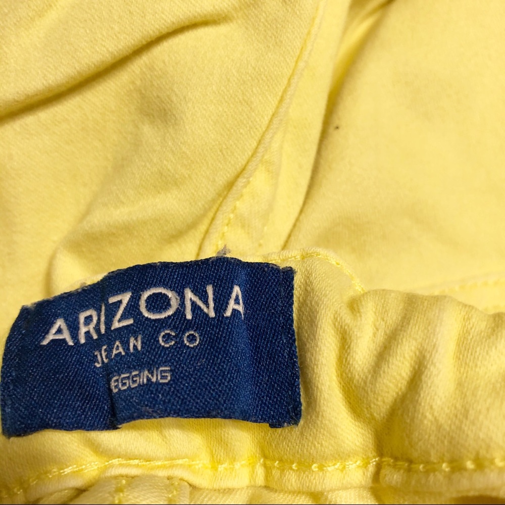 Arizona Jean Co Yellow Jeggings 12 - Picture 3 of 4